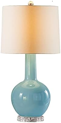Stolna svjetiljka Jednostavno stolni svjetiljki Cyan Stol Svjetiljke Keramika Noćnice za stol s tkaninom Sažetim noćnim ormarić za