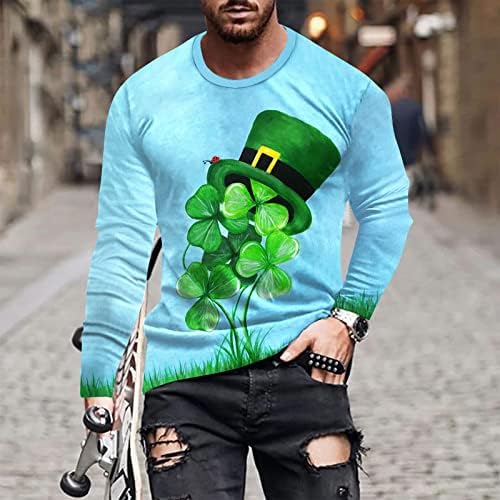 Muški džumper s dugim rukavima St.Patrick-ov duks majica Majica vrijednost TOP TOP IRISH SHAMROCK TSHIRT pulover