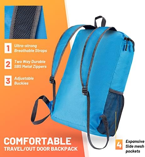 Ruksak za planinarenje vodootporan lagani ruksak za pakovanje za putovanja kampiranje na otvorenom prijenosni ruksak za planinarenje
