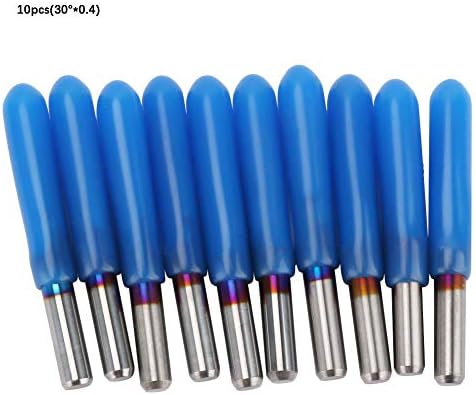 10kom bitovi za graviranje volframov čelik plava površina PCB nož za graviranje CNC ruter alat