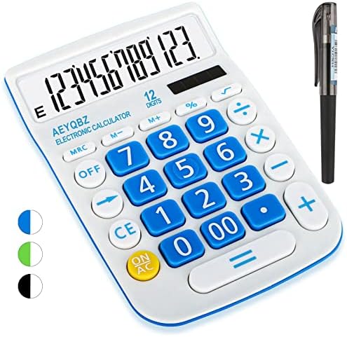 Desktop kalkulatori, dvosmjerni kalkulator baterije i solarnog stola, velika dugmad koja se lako pritiskaju koriste se kao kancelarijski