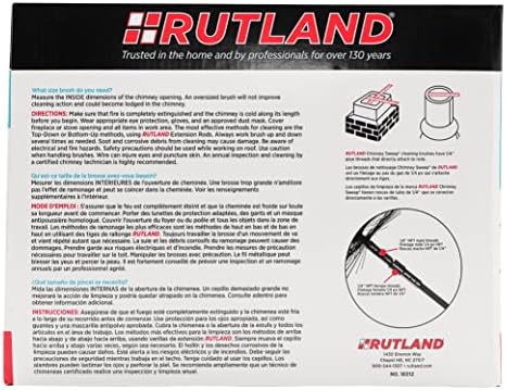 Rutland Proizvodi Rutland 16512 12-Inčni Kvadratni Žičani Navoj, Dimnjačar, Cijev Od 1/4 Inča, Nerđajući