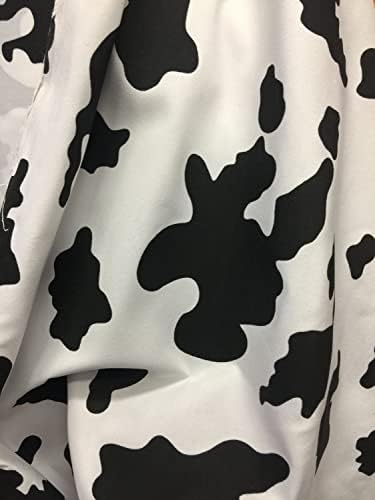 Kendra crna i bijela krava Print lagana poliesterska pamučna tkanina pored dvorišta za zid, rasadnik, seoska kuća, Dom, Vintage dekor