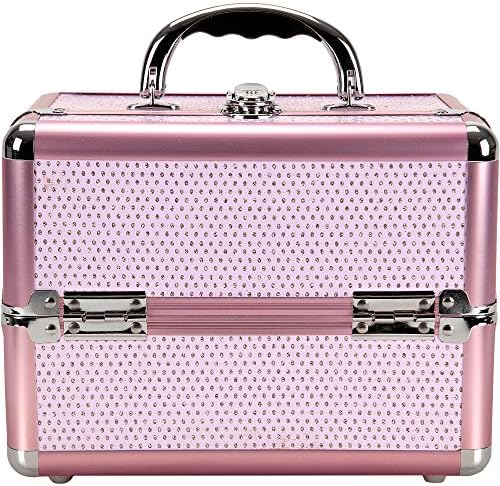 Ver Beauty Art Craft Storage kutija za pohranu 4-nivoi proširive ladice Kozmetički šminka Traka Tuttoo Organizator Putovanja, Pink