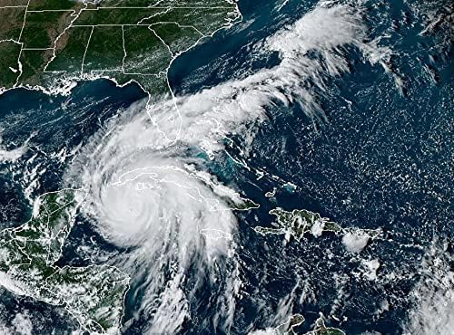 ConversationPrints uragan IAN FLORIDA storm eye MAP sjajni Poster slika Photo PRINT BANNER