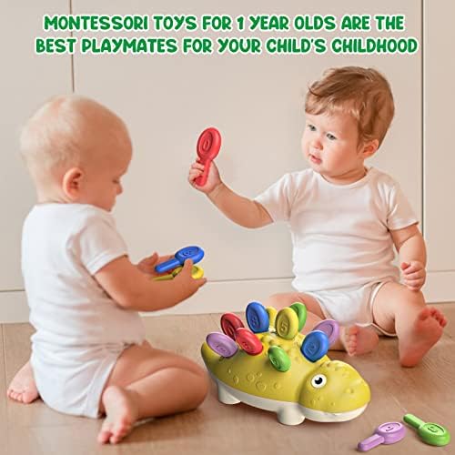 DFGEE Baby Montessori igračke igre dinosaurusa mališani senzorne Fine motoričke sposobnosti učenje edukativne aktivnosti razvojne