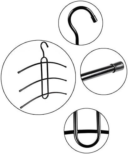 YUMUO multifunkcionalni troslojni stalak za odlaganje željezna vješalica Fishbone višeslojni ormar za odjeću stalak za odjeću-B