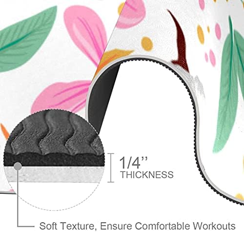 6mm ekstra debela prostirka za jogu, cvjetni cvjetni Print ekološki prihvatljivi TPE prostirke za vježbanje Pilates Mat sa za jogu,
