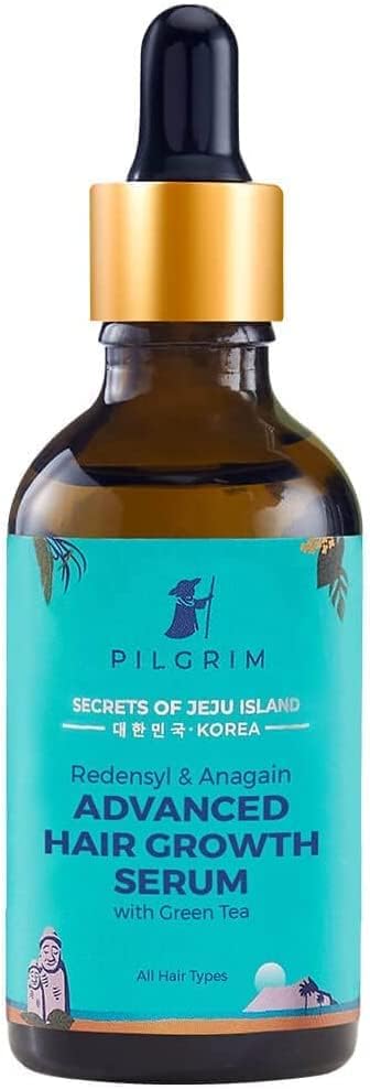 Pilgrim Redensyl 3% + Anagain 4% napredni Serum za rast kose za Unisex, Redensyl Serum za rast kose sa prirodnim sastojcima, 50ml