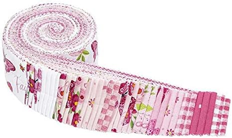 Snaga u Pink Rolie Polie 40 2.5-inčni trake Jelly Roll Riley Blake Designs RP-12620-40,2. 5 inča