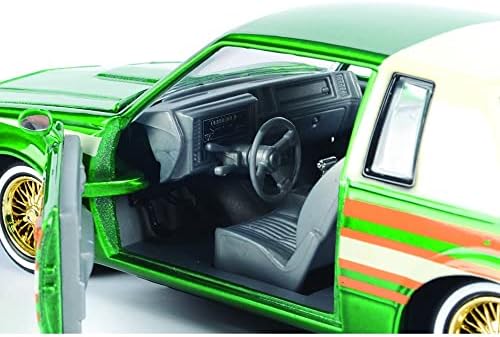 1987 Regal 3.8 SFI Turbo zelena metalik i krema sa grafikom dobijte nisku seriju 1/24 Diecast Model automobila Motormax 79023, Unisex