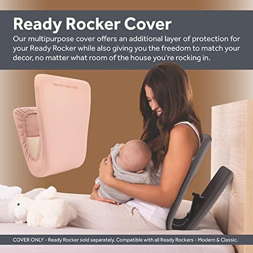 Ready Rocker poklon paket paket-moderna siva prenosiva stolica za ljuljanje + putna torba + Coral Cover