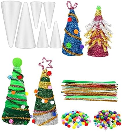 Abaodam 1 Set DIY božićno stablo minijaturni setovi dekora Djeckor Nativity Decor DIY Christmas Drvo Materijali za pjenu umjetnost