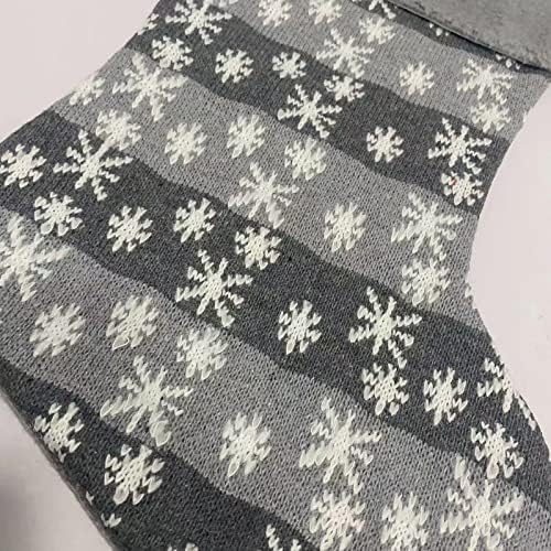 Božić čarape tkanina Božić čarapa torbe i Božić viseći čarape za zabavu ukras i Božić crtani crveno odijelo svjetlo hvatač Crystal