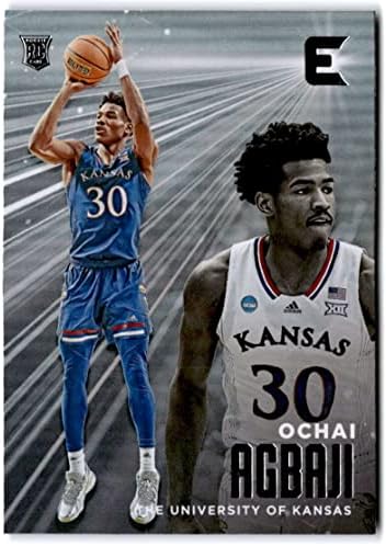 2022-23 Panini Chronicles Nacrt Picks Essentials 20 Ochai Agbaji Kansas Jayhawks RC Rookie Basketball Trgovačka kartica