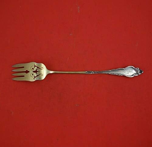 Les Six Fleurs by Reed and Barton Sterling Silver meat Fork GW 4-Tine Pierced 9