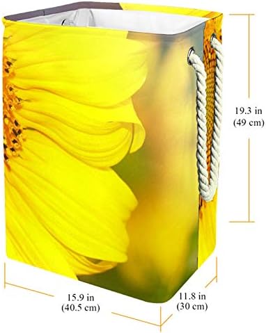 NDKMEHFOJ the Sunflowers korpe za veš vodootporne prljave odeće Sorter sklopiva meka ručka šarena za kućne odvojive nosače