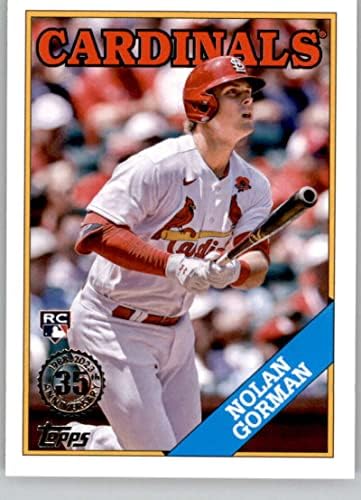 2023 TOPPS 1988 Baseball T88-97 NOLAN GORMAN RC Rookie St. Louis Cardinals Baseball Trgovačka karta
