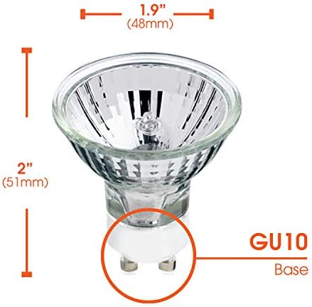 Xtricity halogena 20w Gu10 sijalica Glass Spotlight sijalica, 20w, zatamnjiva, 2700k meka Bijela, 190 lumena, Gu10 sijalice sa haubom