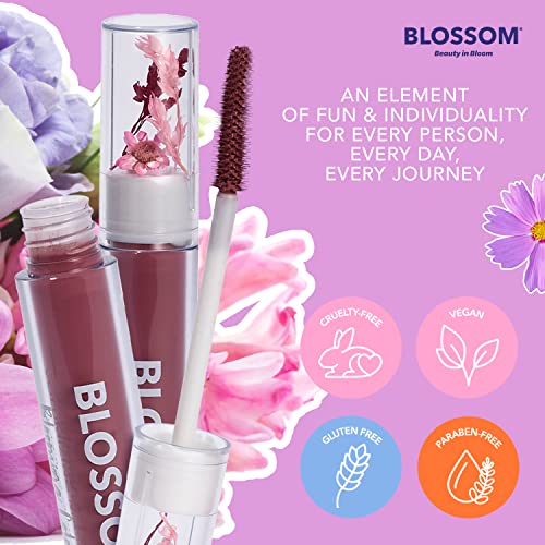 Blossom Liquid Volumizing vodootporna maskara u boji, Iridescence sa ukusom lubenice Glitter Shimmer Sparkle Crystal sjajilo za usne,