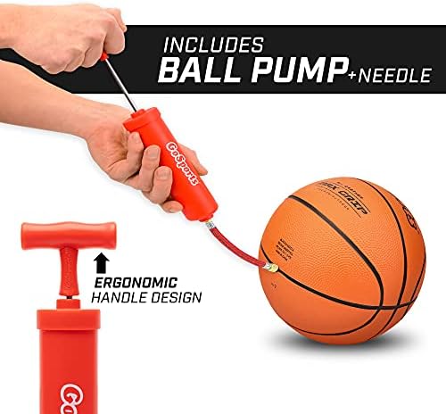 GoSports 7 inčni mini košarka 3 pakovanje sa premium pumpom - savršena za mini obruče ili trening