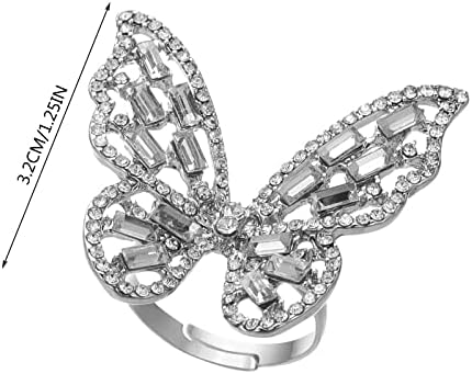 2023 Novi šuplji leptir prsten hladni stil trendi stil ličnosti lagani Luksuzni popularni otvoreni prsten za tačku i zarez za žene