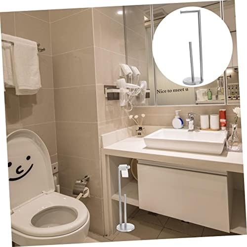 Doitool vertikalni držač rolne držač toaletnog tkiva stojeći držač ručnika za ruke zidni držač ručnika stalak za ručnike za ručnike