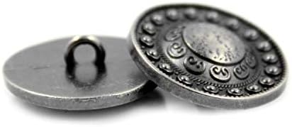 Bezelry 10 komada perle oko metalnih gumba od metala. 23mm