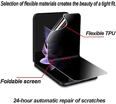 Hraxkaxu za Samsung Galaxy Z Flip 4 5G Zaštita ekrana za privatnost, unutrašnji ekran protiv Virenja Nano Meki Film+vanjski ekran