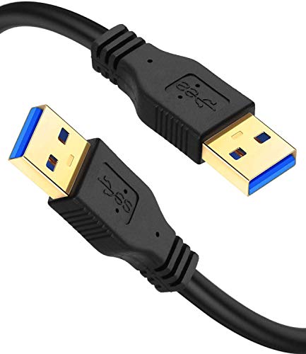 Fxava USB do USB kabla 3ft, USB kabl mužjak za muški tip A za unos kabla za prijenos podataka Kompatibilan sa kućištama tvrdog diska,