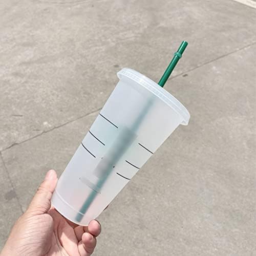 Šolja putovanja šalica za kafu Promjena boje za višekratnu upotrebu kafe šalice za kavu Sjajni plastični prevoz za kafić kuhinjski