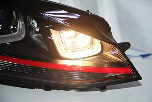 Generički 2013 do 2014 godine za Golf 7 LED prednja svjetla crvena linija dvostruka u stilu SY