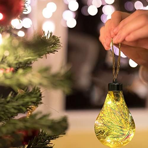 Crystal Vintage 2023 Novi kreativni LED prozirni božićni božićni žarući božićno drvce za objesiti blistavo