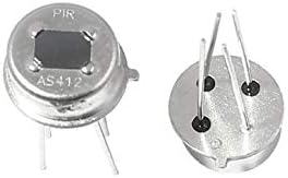X-DREE 2 kom AS412 4-pinski piroelektrični PIR senzor ljudski infracrveni ir detektor (2 kom AS412 Piroelettrico PIR ir infrarosso